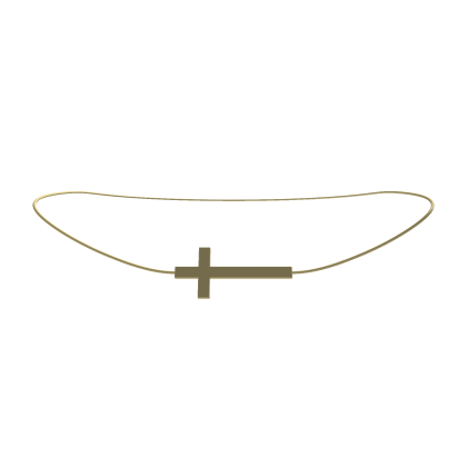 Champagne Gold Cross Necklace 1.0