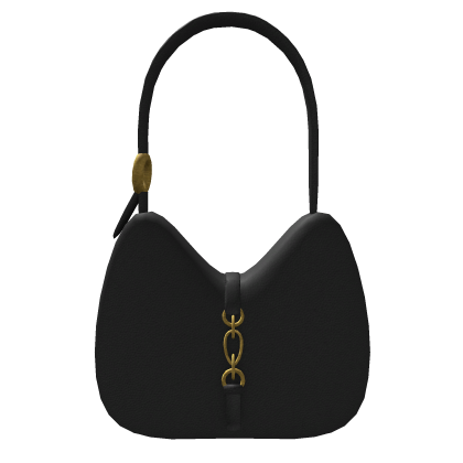 Black Minimalist Shoulder Bag
