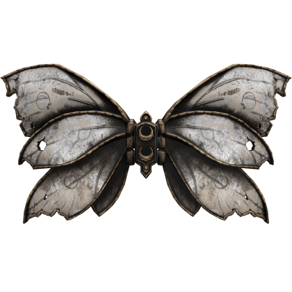 White Gothic Butterfly Wings