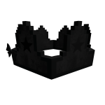 Black Gothic Star 8-Bit Crown [ADD-ON]