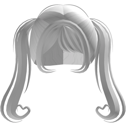 ♡⋮ cute love pigtails in white