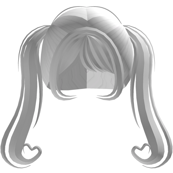 ♡⋮ cute love pigtails in white
