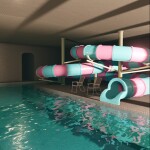 habitaciones de la piscina