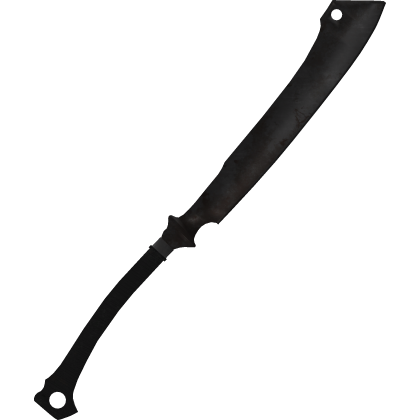 Rusty Horror Machete Cleaver Dark Silver & Black
