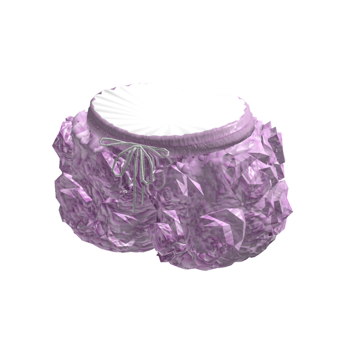 Coquette Rose Puff Shorts (Purple)