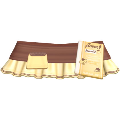 ♡ cute kawaii pompompurin student skirt 🍮 Roblox item