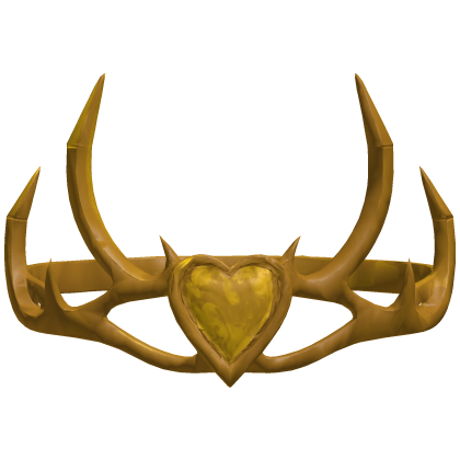 (In Group Store) Pure Gold Heart Romance Circlet