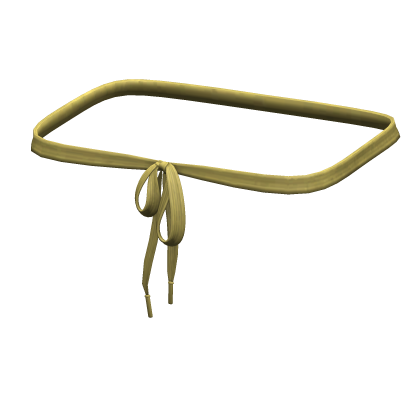 -',ৎ Yellow Thrifted Shoelace Belt (3.0)