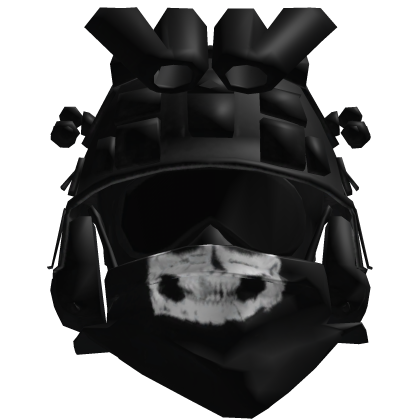 Black Tactical Military Ghost Simon Riley Mask Roblox item