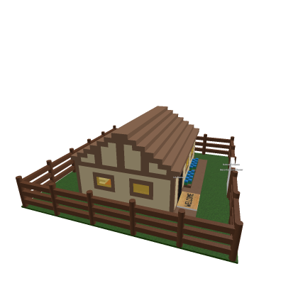 Small owners house with fence