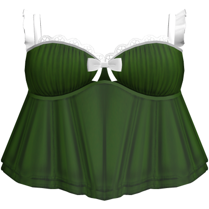 Coquette Lace Bow Christmas Babydoll Dress