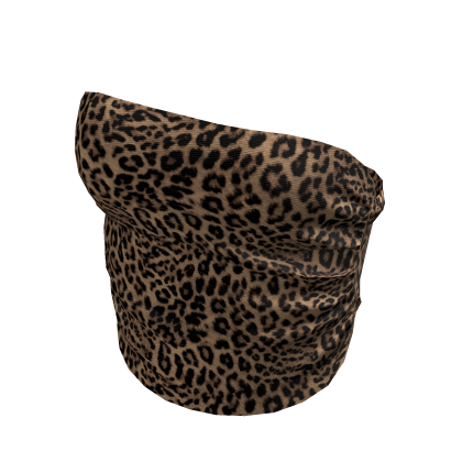 leopard folded top
