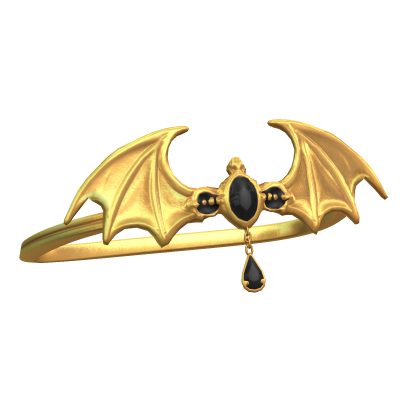 Gold Batwing Arm Bracelet (L)