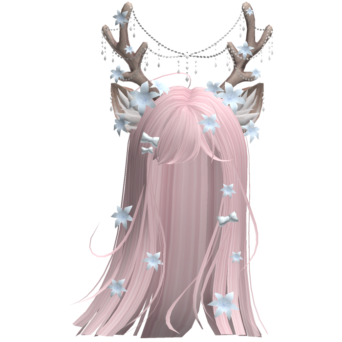 Ethereal Christmas Fairy Fawn Hair w/ Antlers