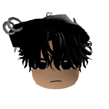 Messy Black Hair Combo Boy Roblox item