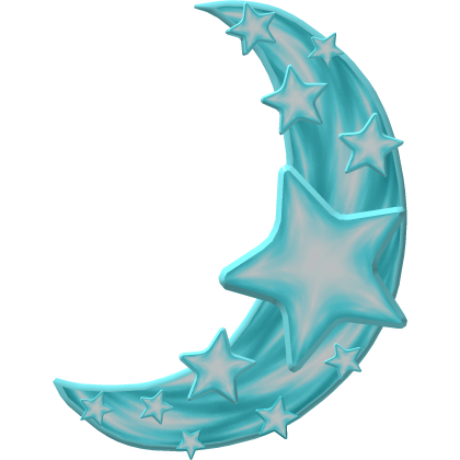 Blue Lunar Companion Crescent Cover (Addon) Roblox item