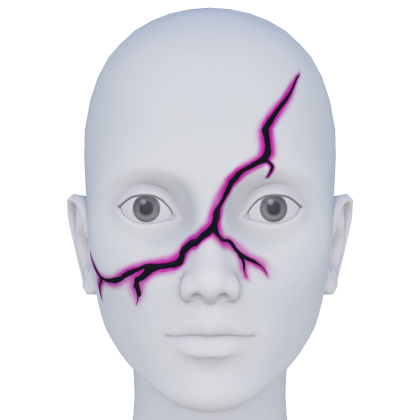 Pink Anime Lightning Void Scar Left