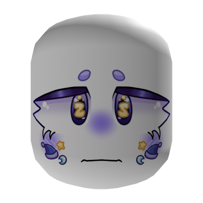 Tired Face Mask - White Roblox item