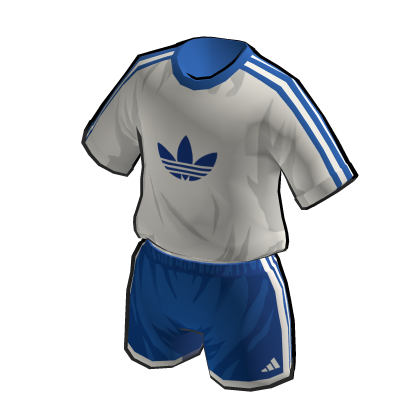 adidas Toon Tee and Short Shorts with Blue thumbnail