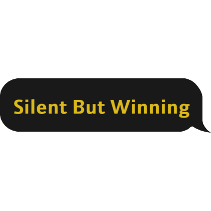 Silent But Winning Text Bubble Roblox item