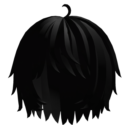 ♡ : shy cute matte black hair