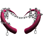 Chained Hot Pink Horns
