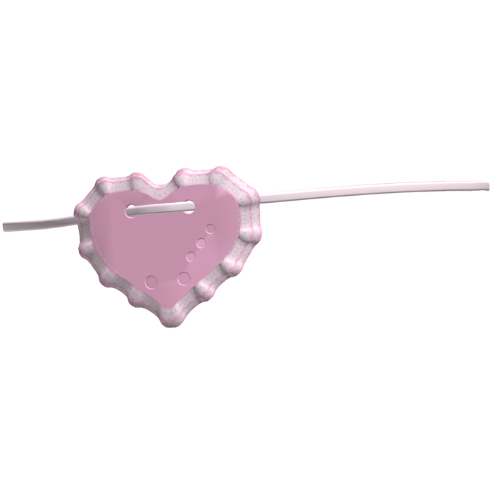 (｀･ω･´)ゞ ♠️ laced frill eyepatch in pink