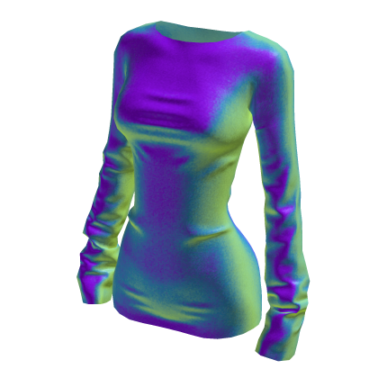 ☆ holographic party tight dress thumbnail