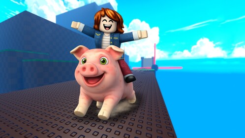 Pig Rider  [2 Player Obby]