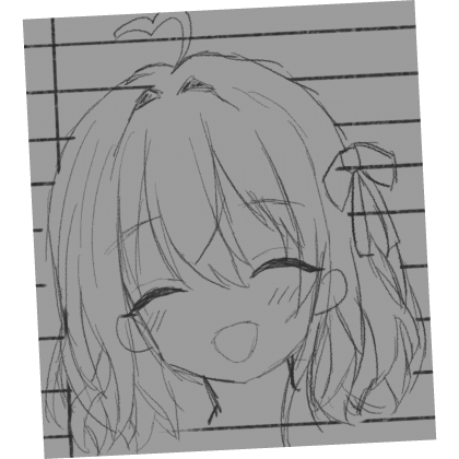 ♡ cutecore anime sticky note 