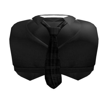 ♡ sweet black plaid tie school girl vest Roblox item