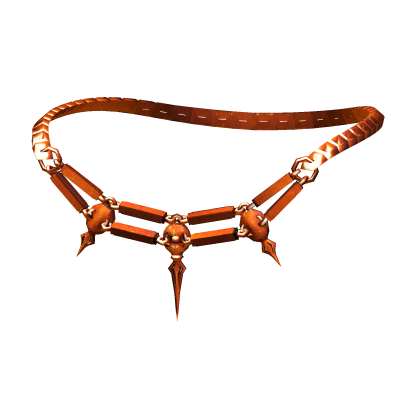 -',ৎ Metal Edgy Orange Shard Necklace (1.0)