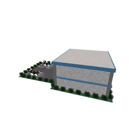 Un-Decorated Police Station + Parking Lot