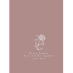 The flowers;