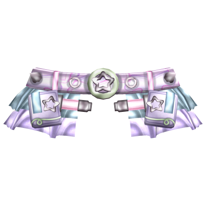pastel goth gas skirt with spikes