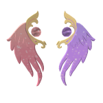 Galactic Taro and Strawberry sakura boba wings