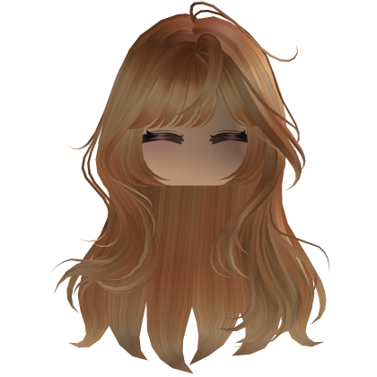 Cute emo y2k hair fluffy (ginger)