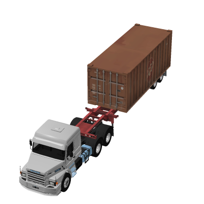 Scania Old Model 113H Container Trailer Truck