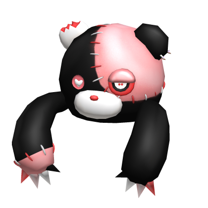 Gurokawa Creepy Cute Bear w stitches (black/pink) Roblox item