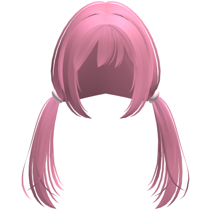 pink manga cutie loose low pigtails
