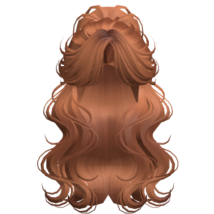 Crimped Wavy Empress Ponytail Ginger
