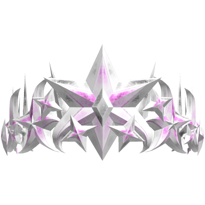 White and Pink Swirling Star Crown