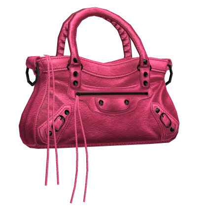 2000s Motorcycle Lariat City First Bag (Hot Pink)