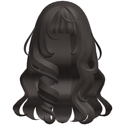 dark ash cute messy wavy long princess hair