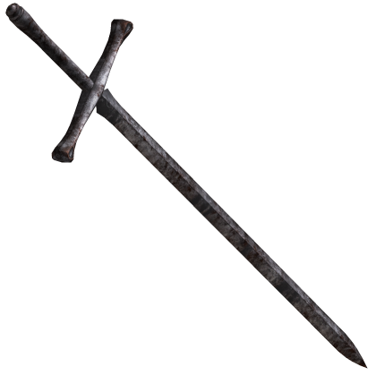 Medieval Rusty Sword of the Fallen Knight Waist Roblox item