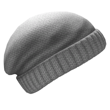 White Baggy Winter Beanie