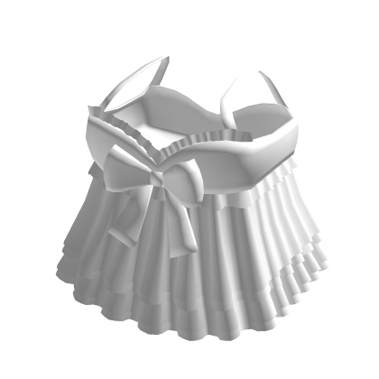 cute ruffled girly dress in white ♡ thumbnail