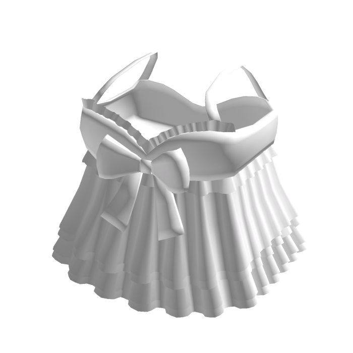cute ruffled girly dress in white ♡