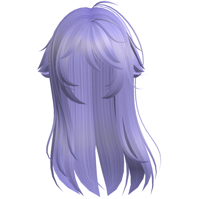 Lavender Shy Moe Cat Girl Windy Whispy Hair
