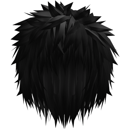 Dark Black Messy Anime Spiky Gothic Emo Boy Hair Roblox item
